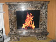 Marble fireplace Emperador Gold