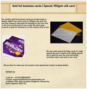 Rose Gold Foil Business Card